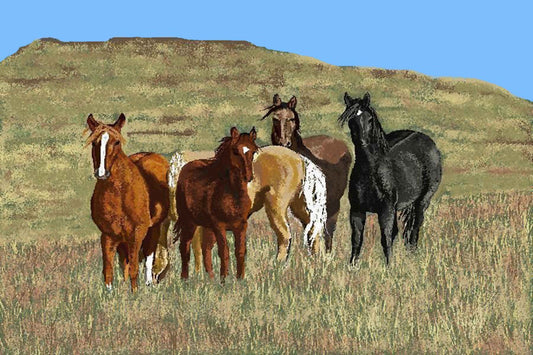 "Mustangs at Large" Print-  - Carole K. Boyd