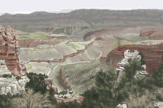 "Grand Canyon" Original Giclée on Canvas-  - Carole K. Boyd