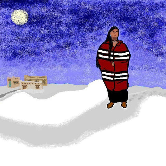 "Winter Walk" Original Giclée on Canvas-  - Carole K. Boyd