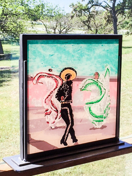 "Flamenco Mexicano" Printed on Glass- Posters, Prints, & Visual Artwork - Carole K. Boyd