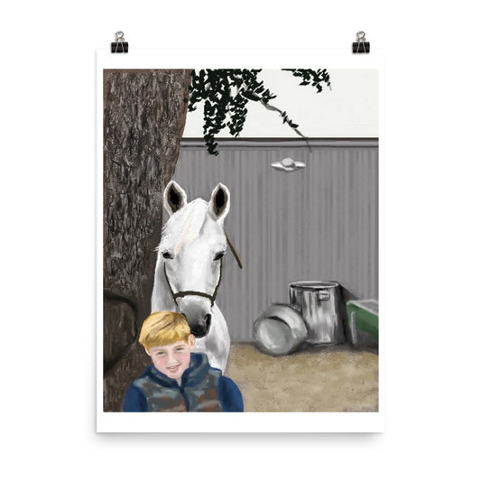 "A Boy and His Horse" Print-  - Carole K. Boyd